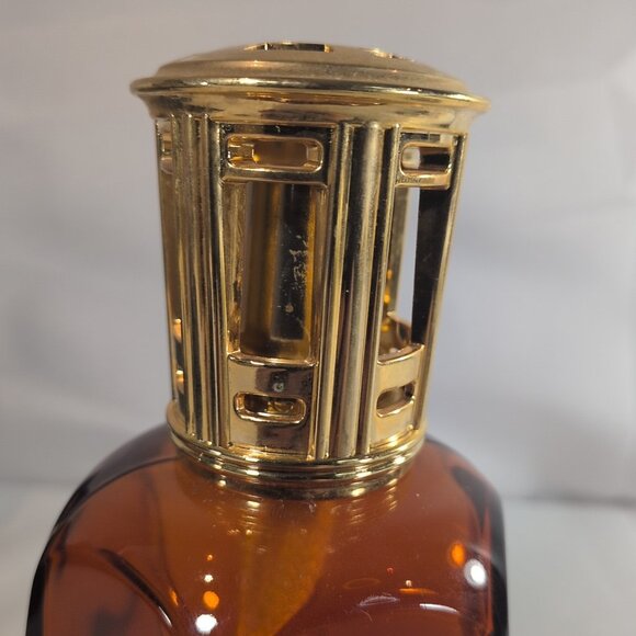 Lampe Berger Fragrance Oil Lamp Red Gold Top Athena Diffuser 3909 Glass RARE - Picture 16 of 16